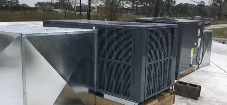 Commercial rooftop units serviced by Elite Home Solutions